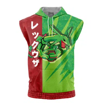 Rayquaza Attack Pokemon Sleeveless Hoodie