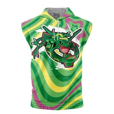 Rayquaza Trippy Pokemon Sleeveless Hoodie