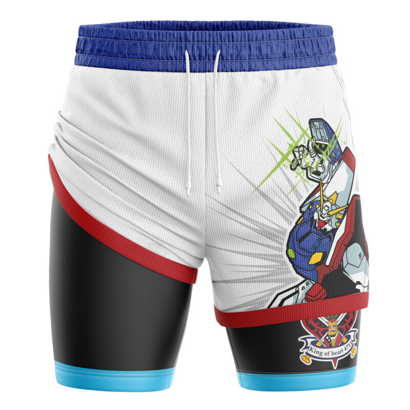 Shining Gundam King of Heart G Gundam 2-in-1 Performance Shorts - Image 3