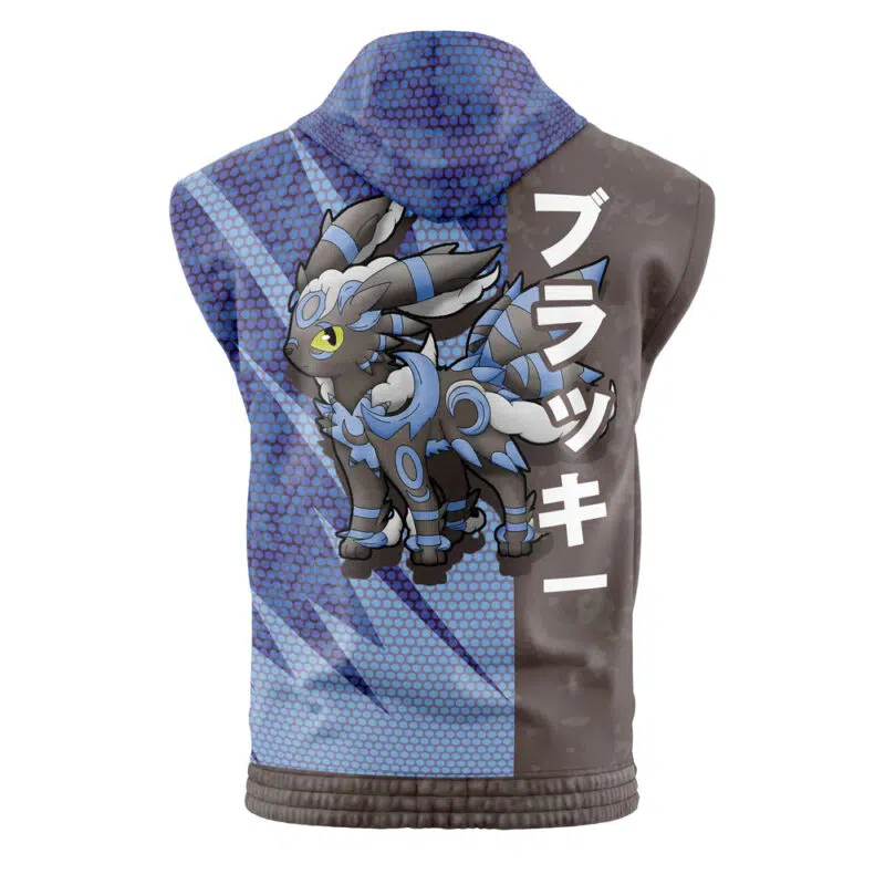 Shiny Umbreon Attack Pokemon Sleeveless Hoodie - Image 2