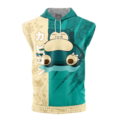 Snorlax Attack Pokemon Sleeveless Hoodie