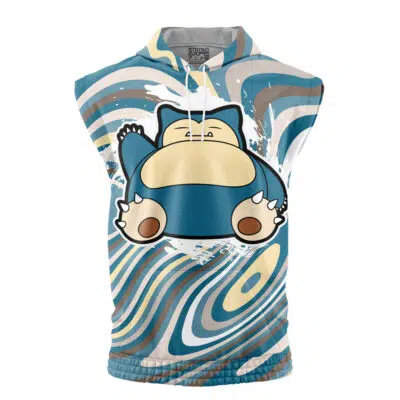 Snorlax Trippy Pokemon Sleeveless Hoodie