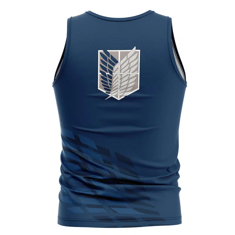 Survey Corps Blue Attack on Titan Tank Top - Image 2