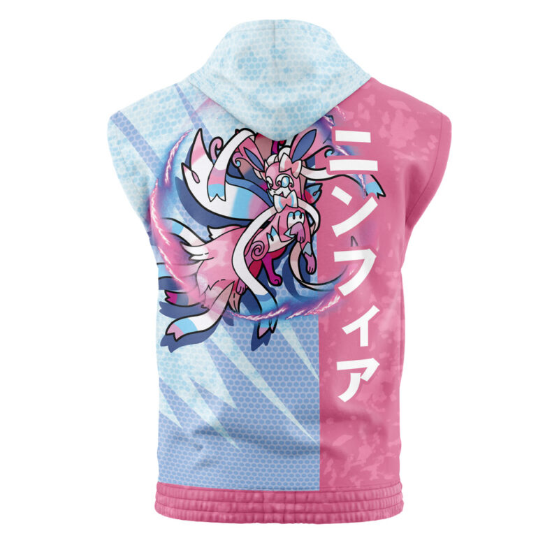 Sylveon Attack Pokemon Sleeveless Hoodie - Image 2