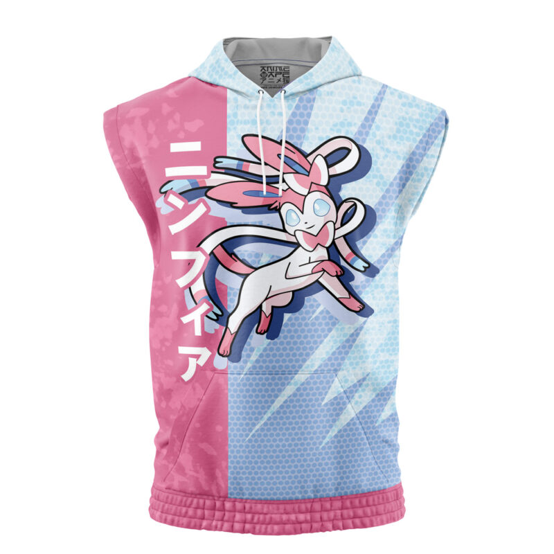 Sylveon Attack Pokemon Sleeveless Hoodie