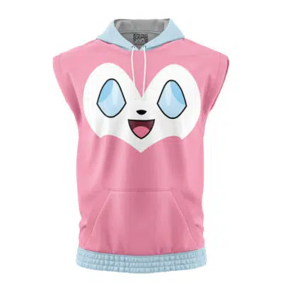 Sylveon Face Pokemon Sleeveless Hoodie