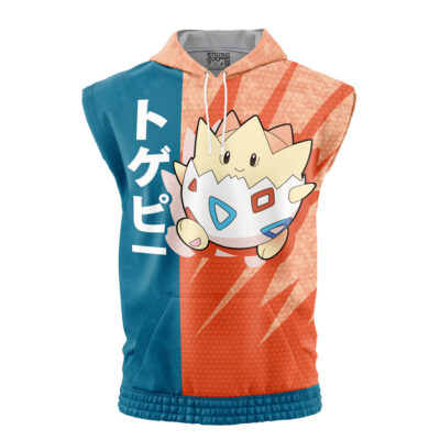 Togepi Attack Pokemon Sleeveless Hoodie