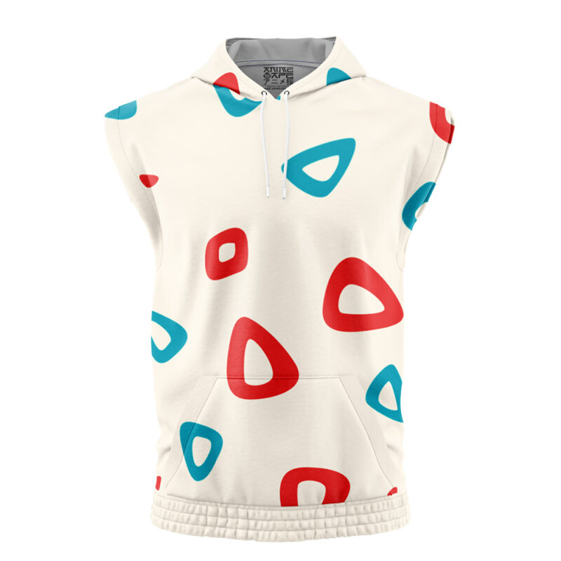 Togepi Pattern Pokemon Sleeveless Hoodie