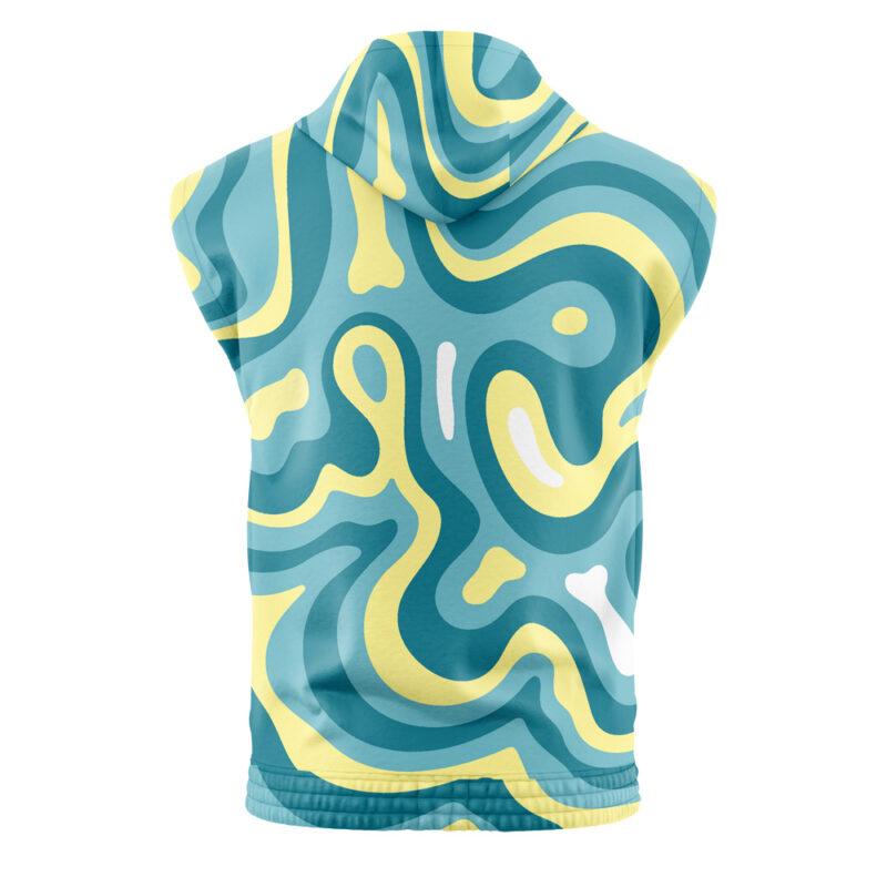 Totodile Trippy Pokemon Sleeveless Hoodie - Image 2