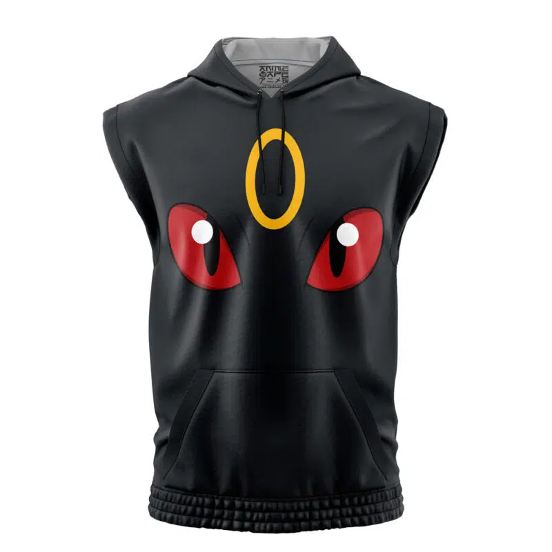 Umbreon Face Pokemon Sleeveless Hoodie