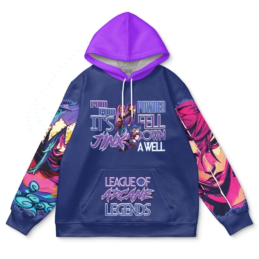 Jinx Arcane League of Legends Streetwear Hoodie | Anime Ape