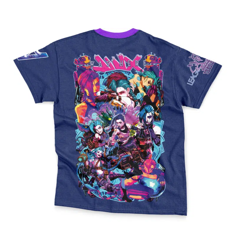 Jinx Arcane League of Legends Streetwear T-Shirt - Image 2