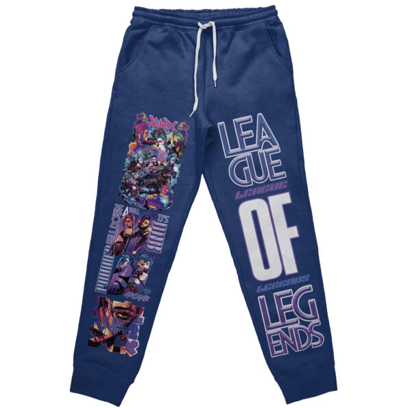 Jinx Arcane League of Legends Streetwear Sweatpants