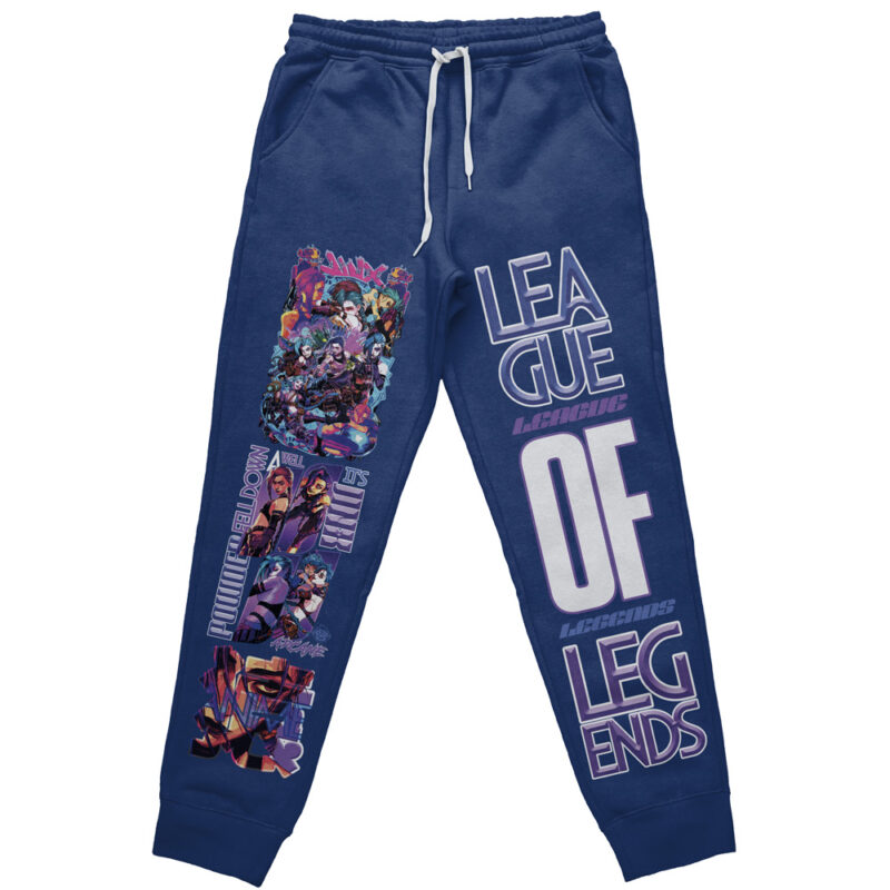 Jinx Arcane League of Legends Streetwear Sweatpants