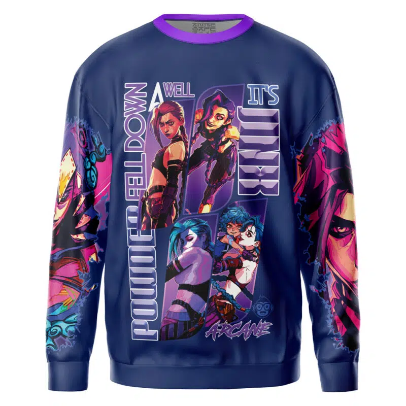 Jinx Arcane League of Legends Streetwear Sweatshirt - Image 2