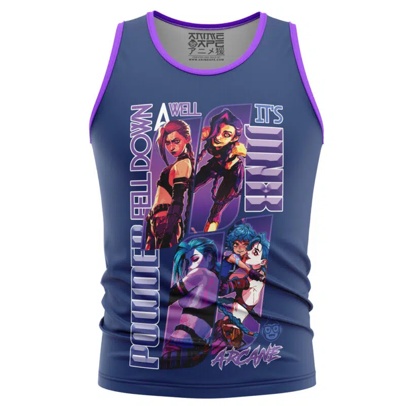 Jinx Arcane League of Legends Streetwear Tank Top - Image 2