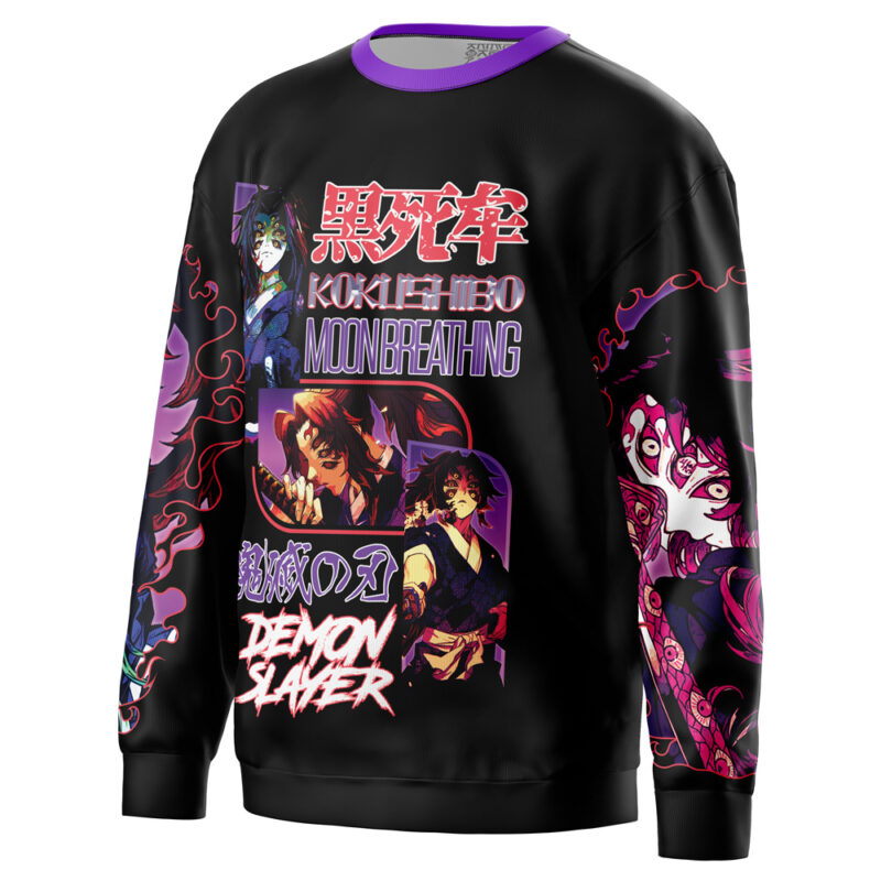 Kokushibo V3 Demon Slayer Streetwear Sweatshirt - Image 3