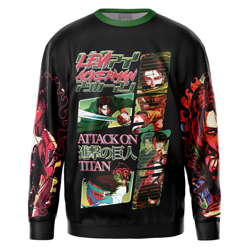 Levi Ackerman V4 Attack on Titan Streetwear Sweatshirt - Image 2