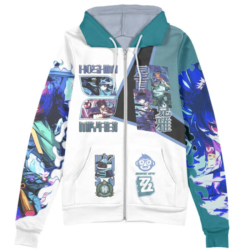 Hoshimi Miyabi Zenless Zone Zero Streetwear Zip Hoodie Jacket - Image 2