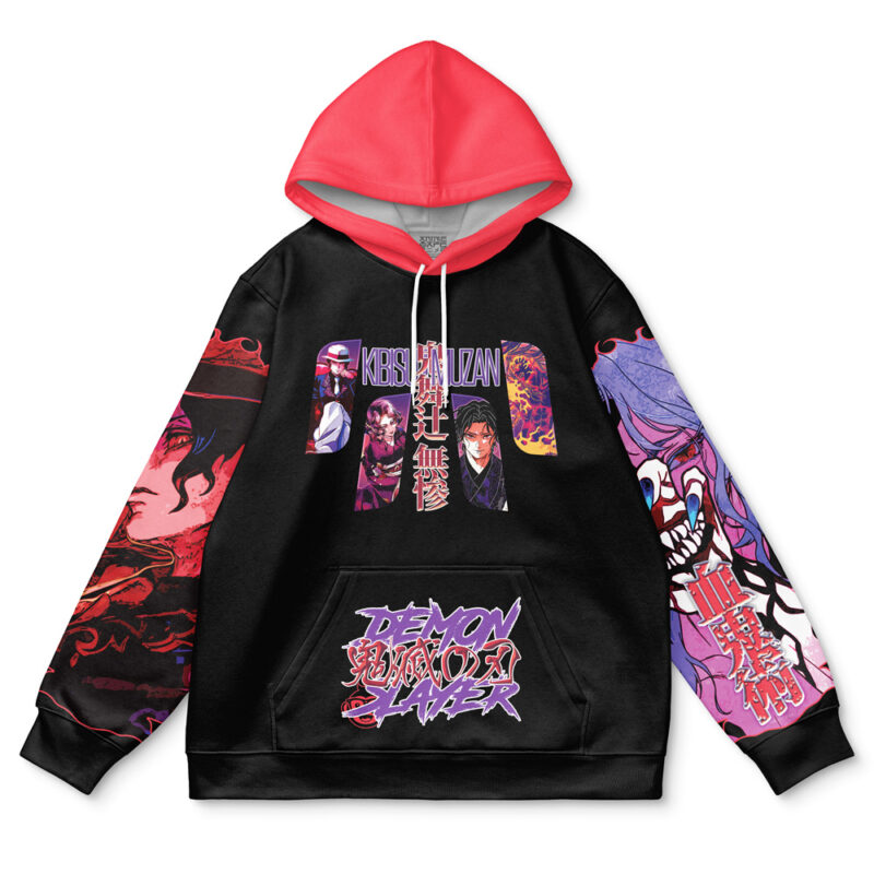 Kibitsuji Muzan Demon Slayer Streetwear Hoodie - Image 2