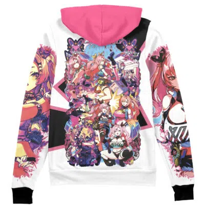 REFLEMxかいばしら collaboration chain sweat Nicole Demara Zenless Zone Zero Streetwear Zip Hoodie Jacket