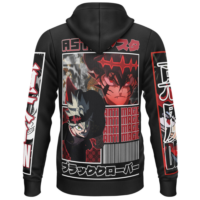 Asta Black Clover Streetwear Lightweight Hoodie