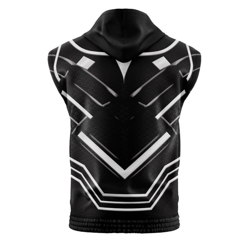 Black Panther Cosplay Marvel Sleeveless Hoodie - Image 2