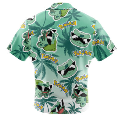 Bulbasaur Pokemon Alolan Style Button Up Hawaiian Shirt