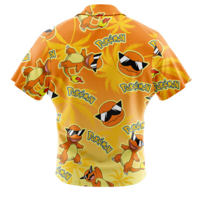 Charmander Pokemon Alolan Style Button Up Hawaiian Shirt