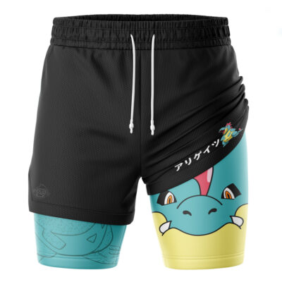 Croconaw Pokemon 2-in-1 Performance Shorts