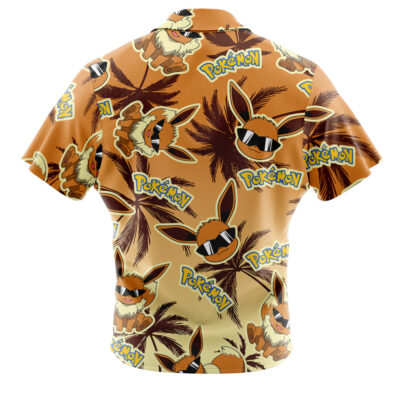 Eevee Pokemon Alolan Style Button Up Hawaiian Shirt