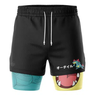 Feraligatr Pokemon 2-in-1 Performance Shorts