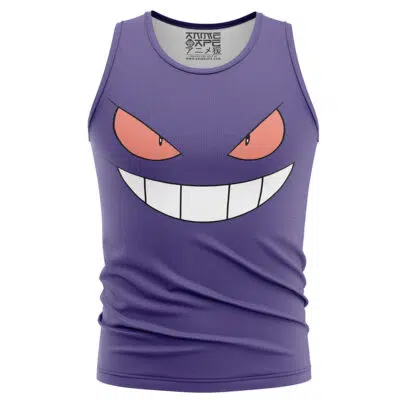 Gengar Face Pokemon Tank Top