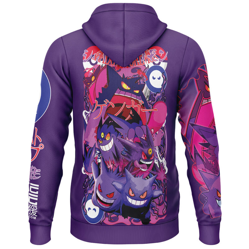 Gengar V5 Pokemon Streetwear Lightweight Hoodie - Image 2