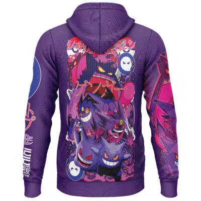 Gengar V5 Pokemon Streetwear Lightweight Hoodie