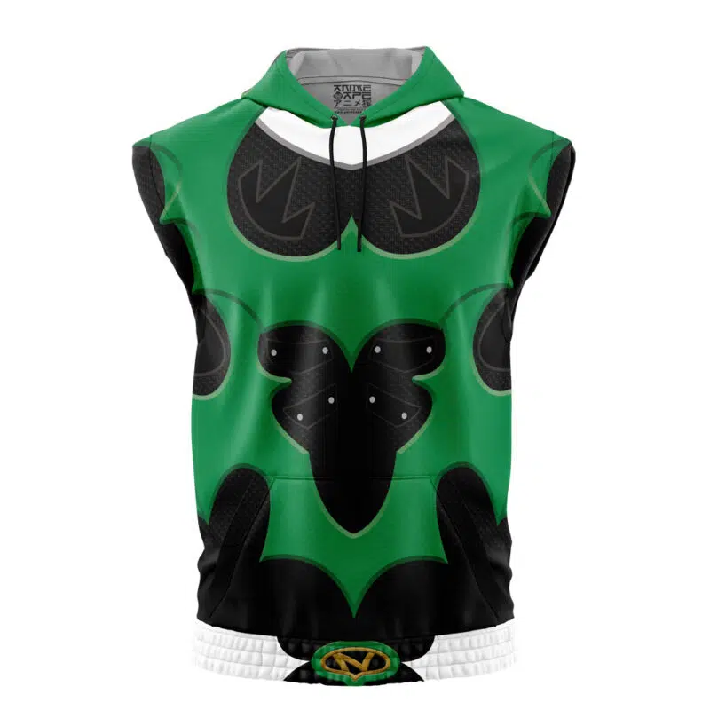 Green Psycho Ranger Power Rangers Sleeveless Hoodie