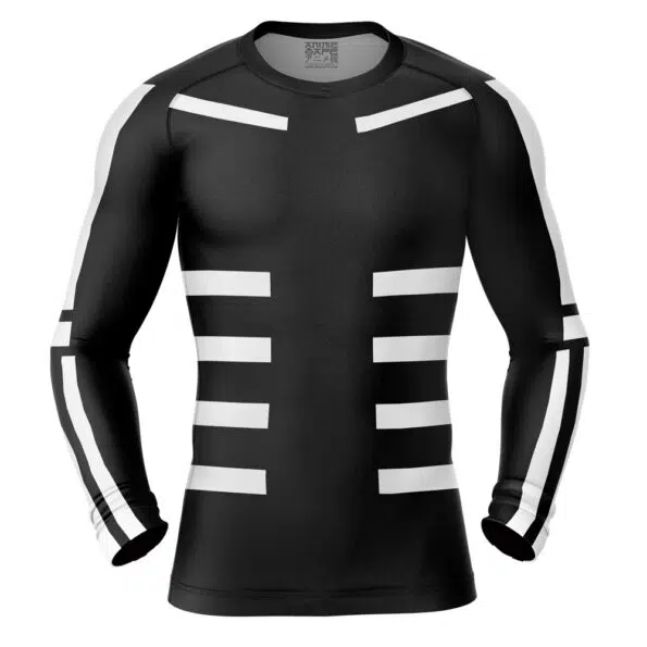 Hidan Curse Technique Akatsuki Shippuden Long Sleeve Rash Guard Compression Shirt