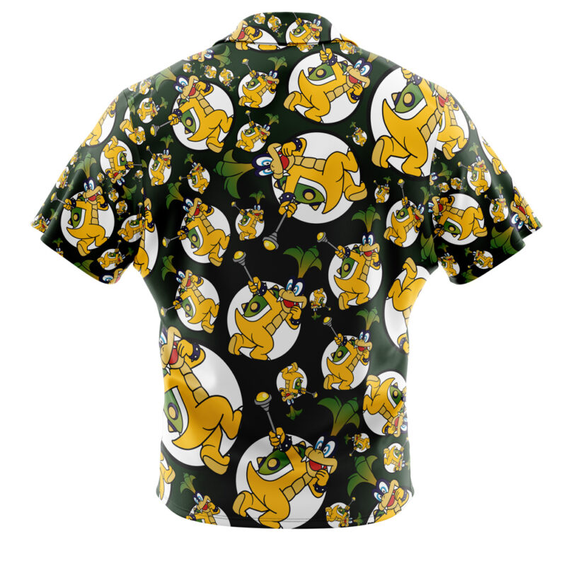 Iggy Koopa Super Mario Bros Button Up Hawaiian Shirt - Image 2