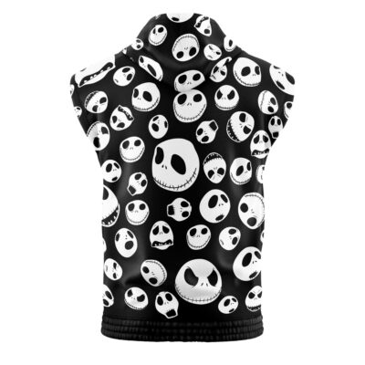 Jack Skellington Pattern Disney Sleeveless Hoodie