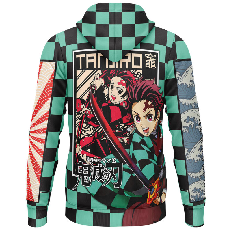 Kamado Tanjiro Haori Demon Slayer Streetwear Lightweight Hoodie