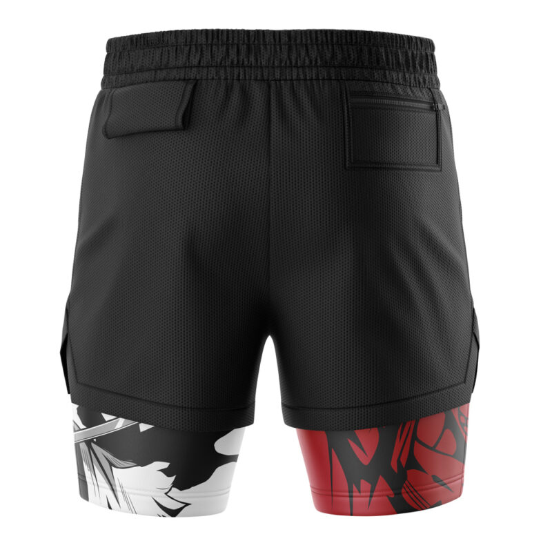 Kenpachi Bankai Bleach 2-in-1 Performance Shorts - Image 4