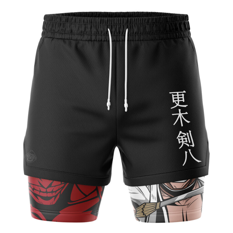 Kenpachi Bankai Bleach 2-in-1 Performance Shorts - Image 2
