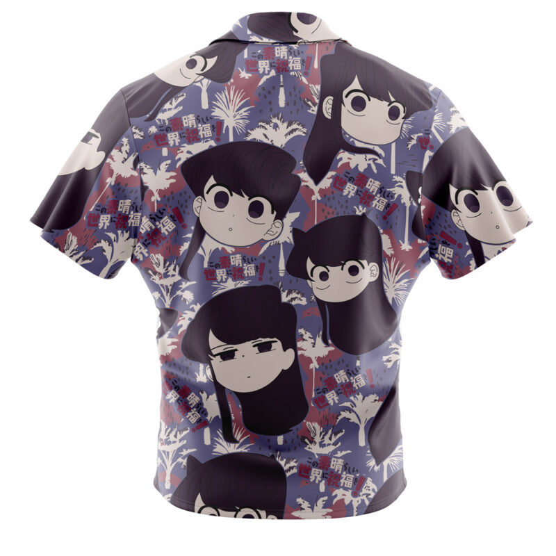 Komi Shouko Reaction Faces Komi Can't Communicate Button Up Hawaiian Shirt
