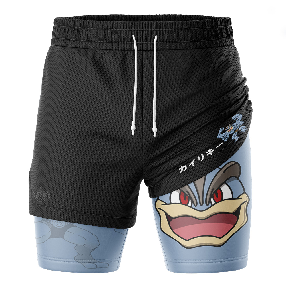 Machamp Pokemon 2-in-1 Performance Shorts