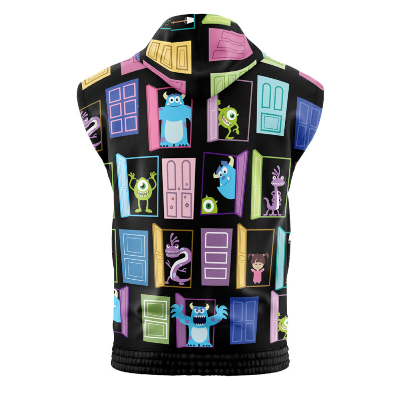 Monsters Inc  Doors Sleeveless Hoodie - Image 2