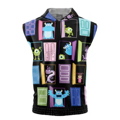 Monsters Inc Doors Disney Sleeveless Hoodie