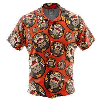 Morton Koopa Jr. Super Mario Bros Button Up Hawaiian Shirt