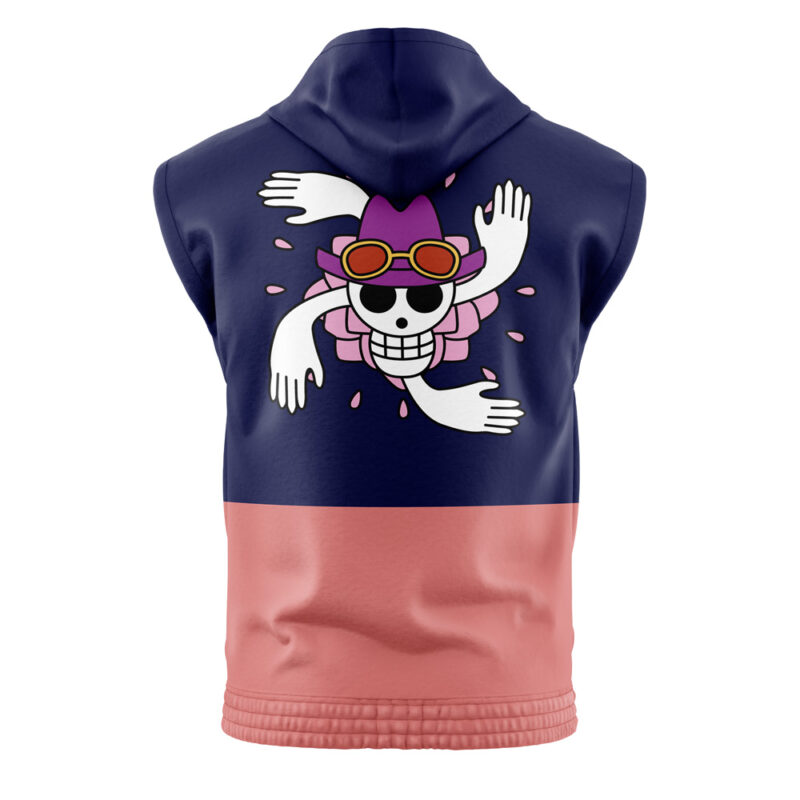 Nico Robin Straw Hat One Piece Sleeveless Hoodie - Image 2