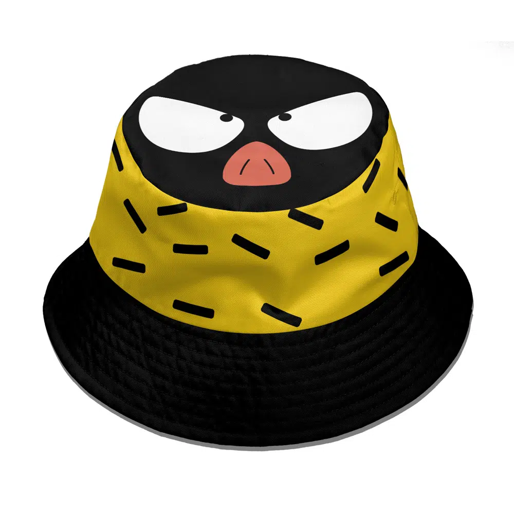 P-chan and Ryoga Hibiki Classic Ranma ½ Custom Reversible Bucket Hat