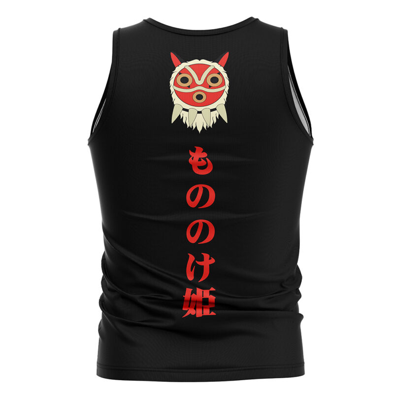 Princess Mononoke Black Studio Ghibli Tank Top - Image 2